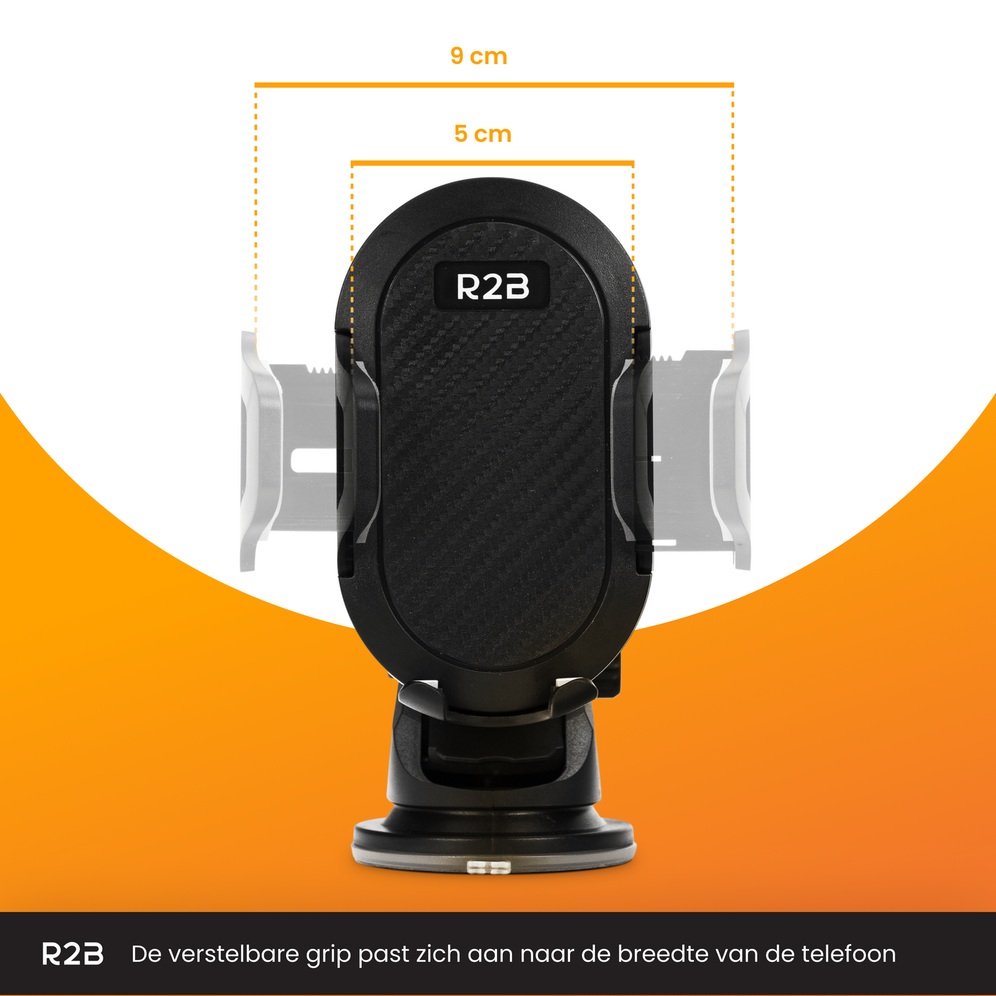 R2B Telefoonhouder auto voor raam/dashboard/ventilatierooster - Model Haarlem