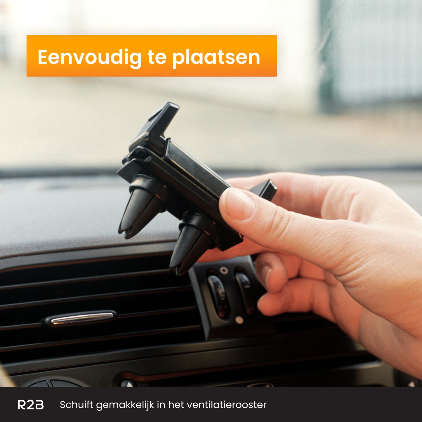 R2B Telefoonhouder auto met 360 graden rotatie - Voor ventilatierooster - Model Hilversum