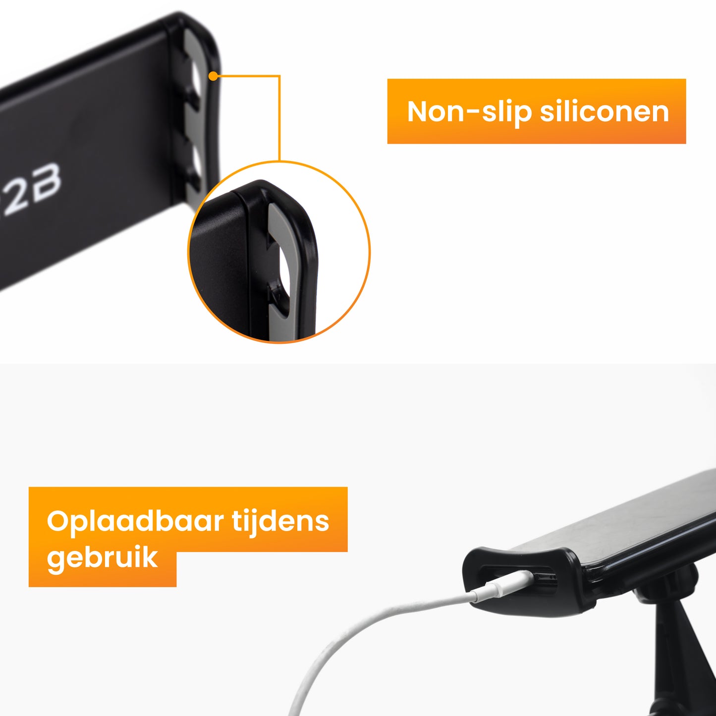 R2B Tablet houder auto hoofdsteun met verstelbare arm - Model Nijmegen
