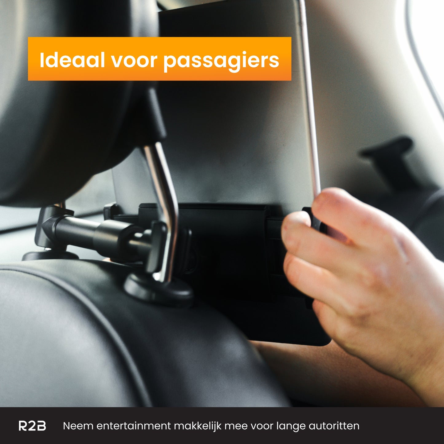 R2B Tablet houder auto hoofdsteun voor tablets/telefoons - Model Apeldoorn