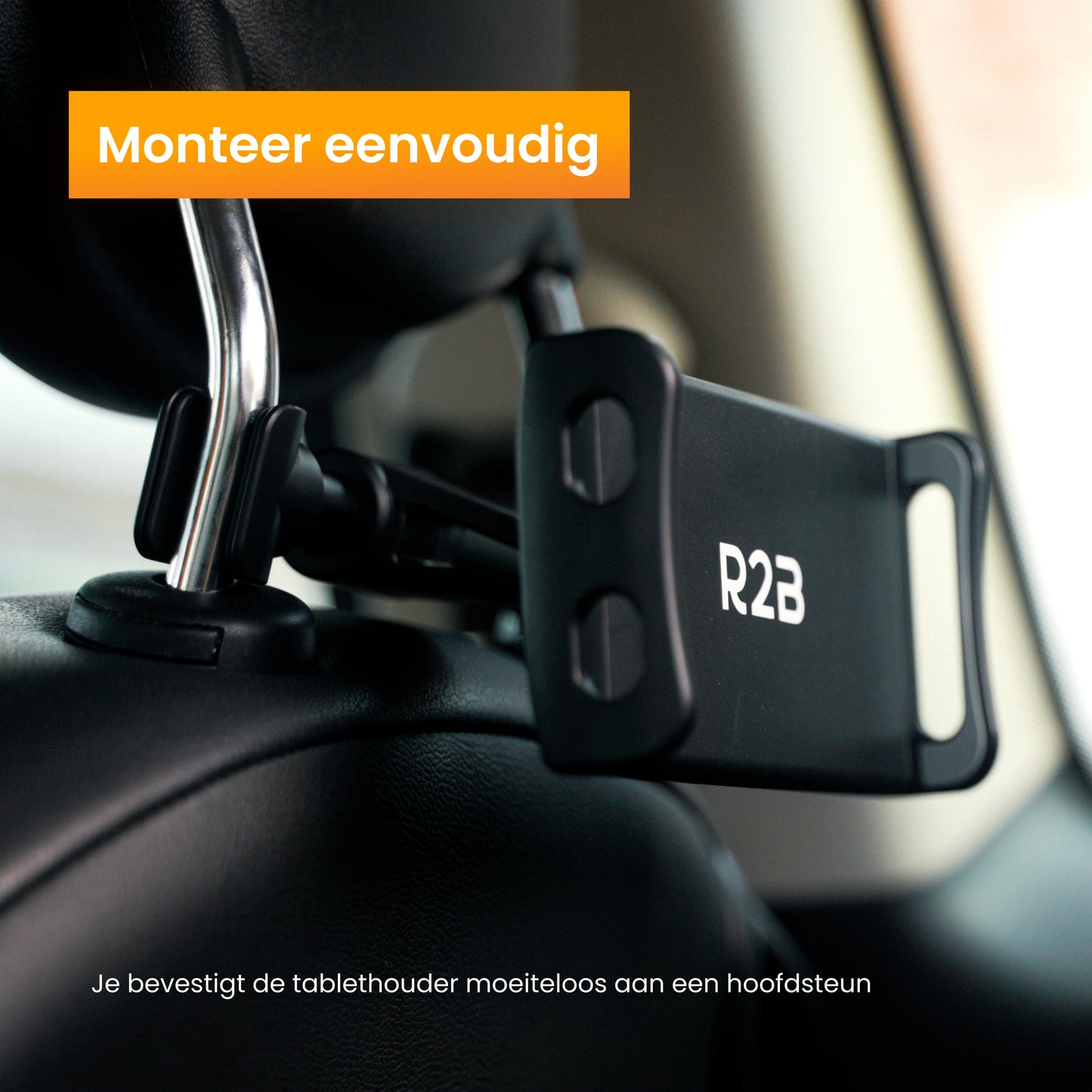 R2B Tablet houder auto hoofdsteun voor tablets/telefoons - Model Apeldoorn