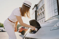 laadkabel zit vast in auto