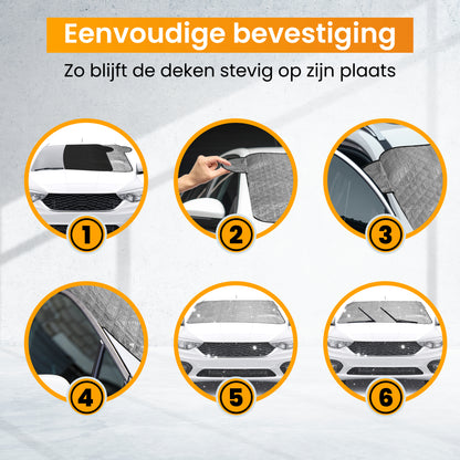 R2B Anti-Vries Deken Auto Voorruit - 100 x 145 cm - Vriesdeken Auto