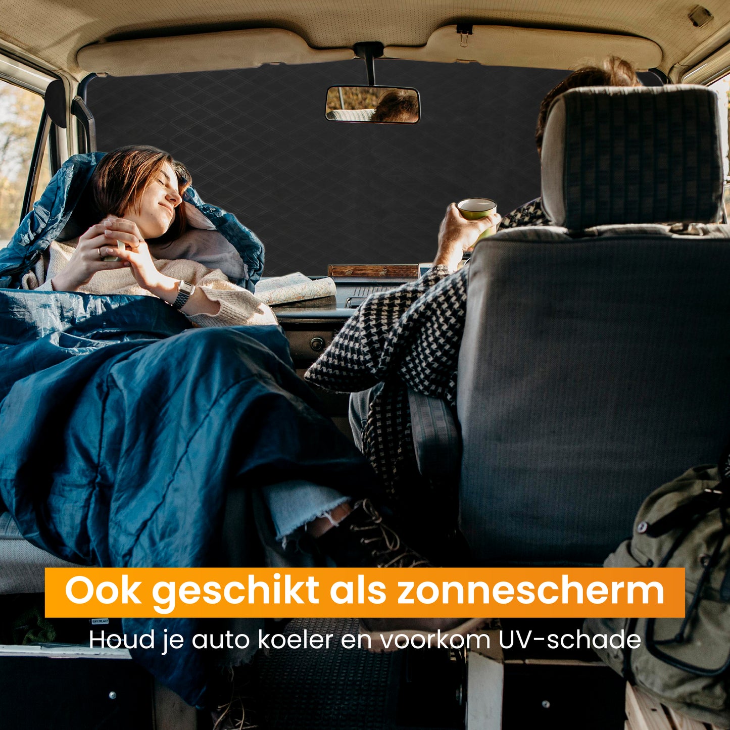 R2B Zonnescherm Auto Voorruit - 100 x 145 cm - Zonwering Auto Voorruit
