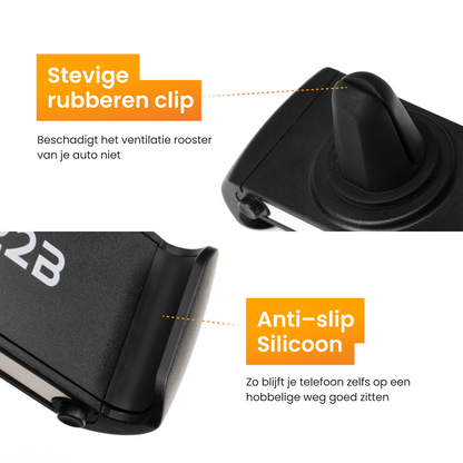 R2B Telefoonhouder auto voor ventilatierooster - Model Amsterdam