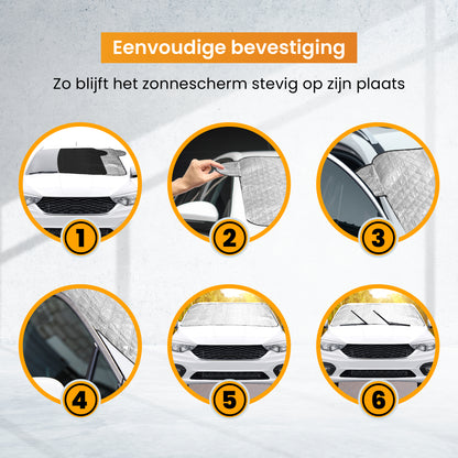 R2B Zonnescherm Auto Voorruit - 100 x 145 cm - Zonwering Auto Voorruit