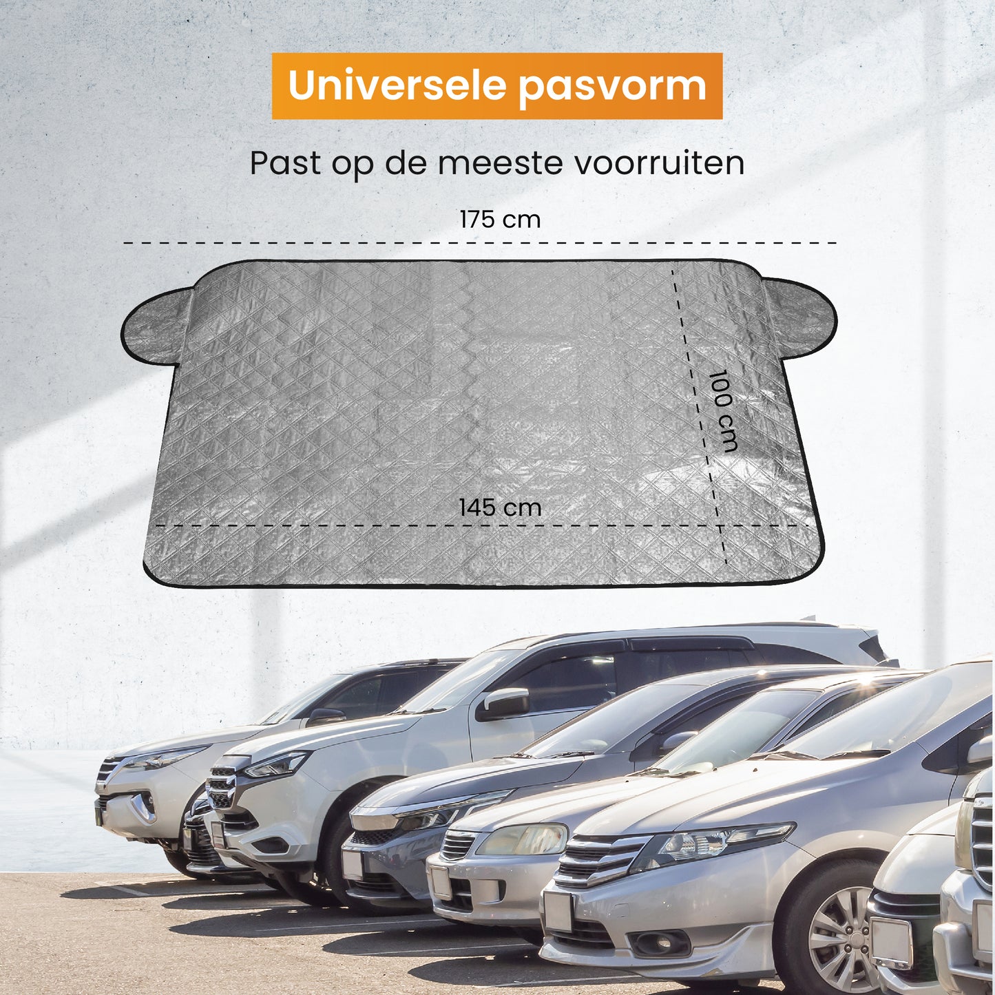 R2B Zonnescherm Auto Voorruit - 100 x 145 cm - Zonwering Auto Voorruit