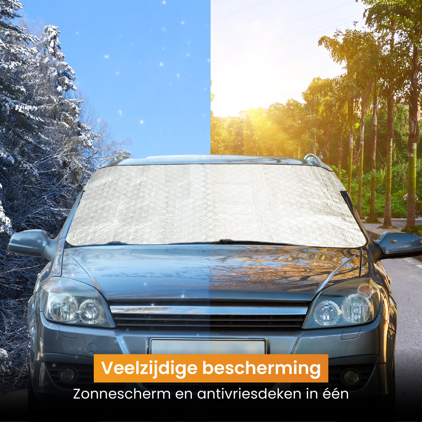 R2B Zonnescherm Auto Voorruit - 100 x 145 cm - Zonwering Auto Voorruit