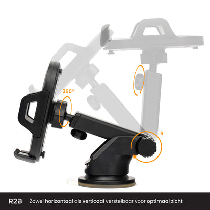 R2B Telefoonhouder auto voor raam/dashboard/ventilatierooster - Model Haarlem