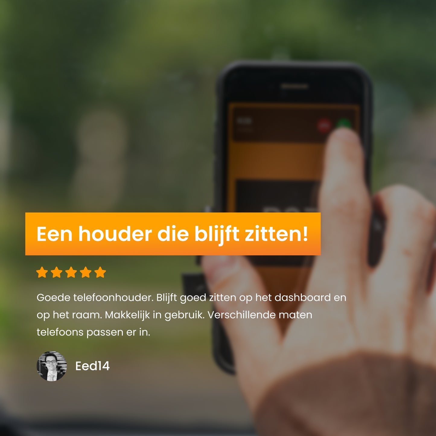 R2B Telefoonhouder auto met zuignap - Voor raam/dashboard - Model Beemster