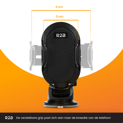 R2B Telefoonhouder auto voor raam/dashboard/ventilatierooster - Model Haarlem