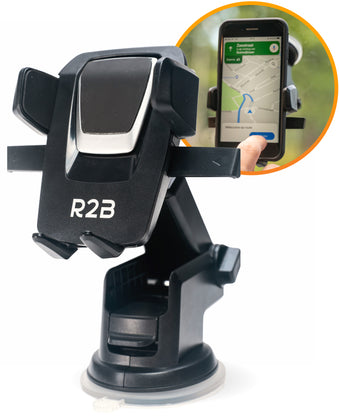 R2B Telefoonhouder auto met zuignap - Voor raam/dashboard - Model Beemster