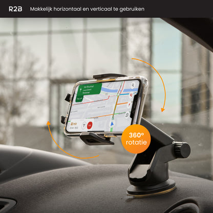 R2B Telefoonhouder auto voor raam/dashboard/ventilatierooster - Model Haarlem