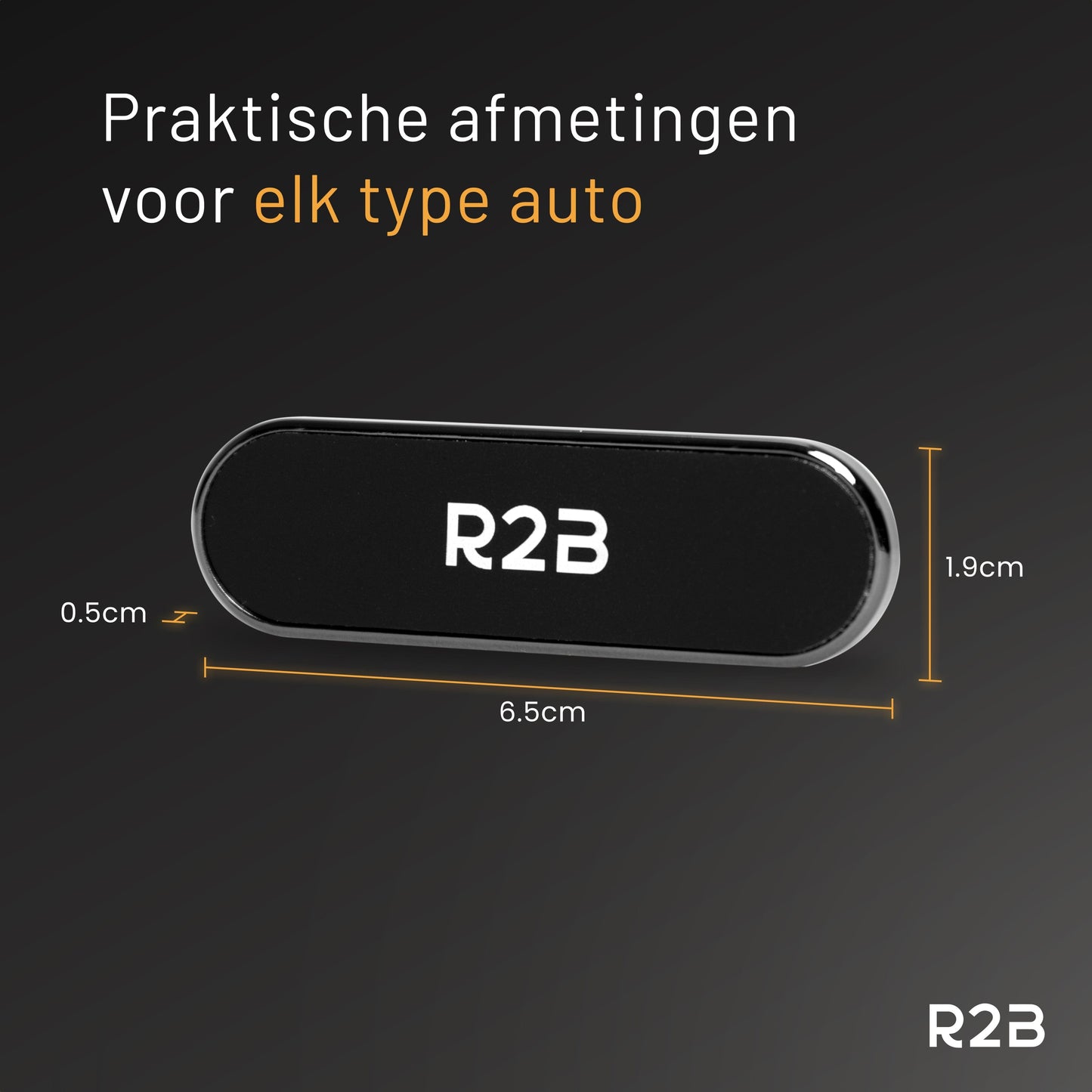 R2B Magnetische telefoonhouder auto - Voor dashboard en console - Model Volendam
