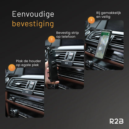R2B Magnetische telefoonhouder auto - Voor dashboard en console - Model Volendam