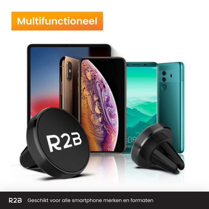 R2B Telefoonhouder auto magneet geschikt voor ventilatierooster - Model Edam