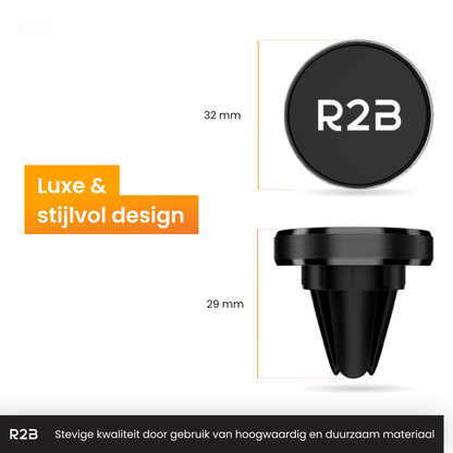 R2B Telefoonhouder auto magneet geschikt voor ventilatierooster - Model Edam