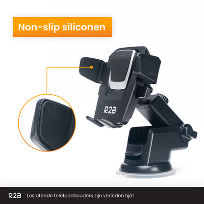 R2B Telefoonhouder auto met zuignap - Voor raam/dashboard - Model Beemster